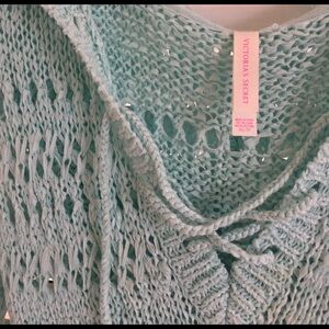 Victoria's Secret Open Knit Hoodie Dress